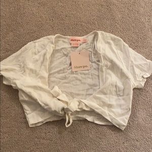 Showpo Ribbon Cropped Top
